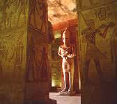 Dans le Temple de Ramses II à Abou Simbel